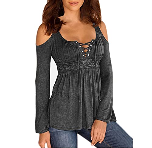 andequal volume off shoulder blouse グレー volume off shoulder blouse – andequal